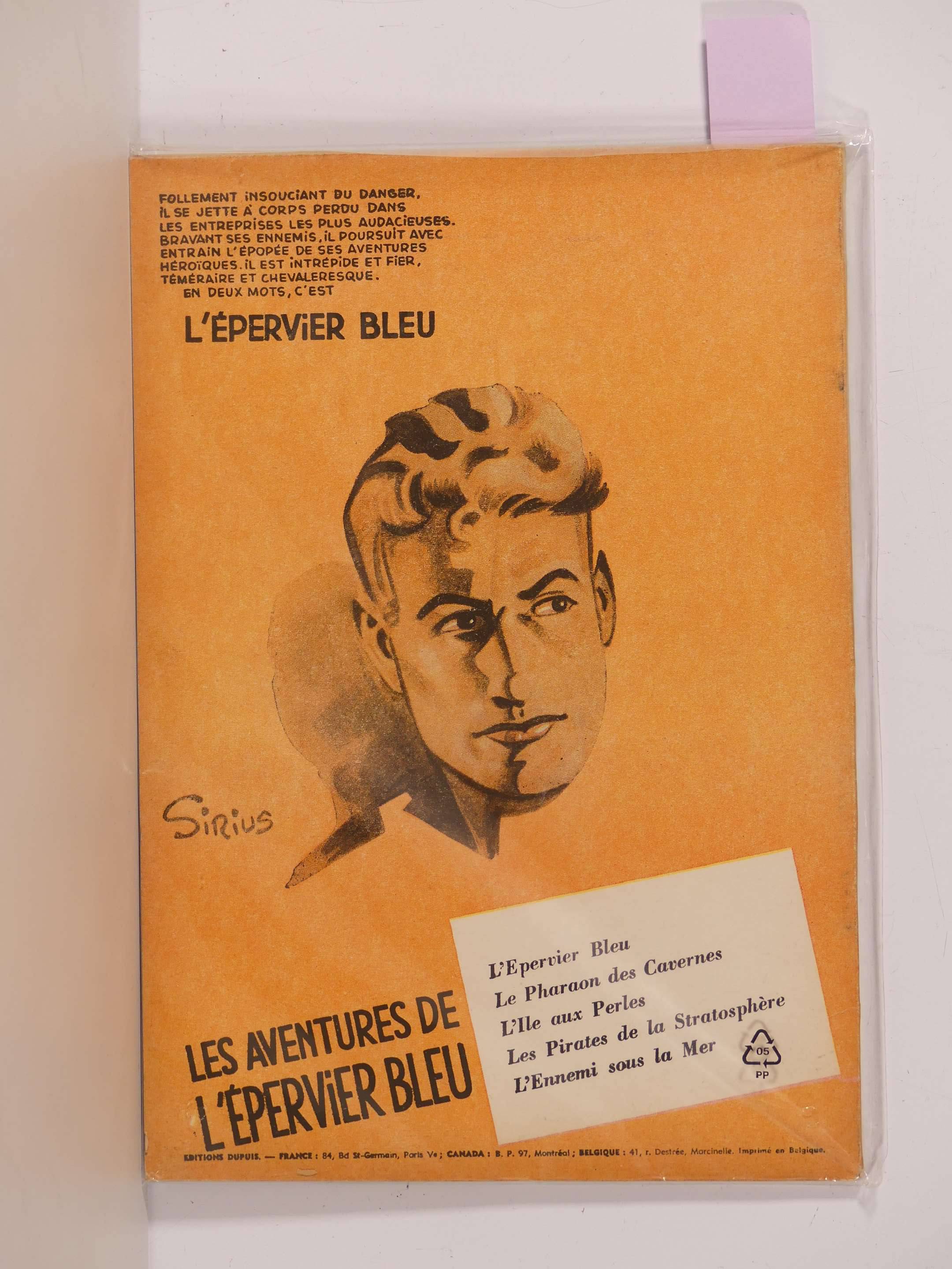 Sirius Lepervier Bleu En édition Originale De 1954 à Létat Proche Du Neuf Vente Aux 1670