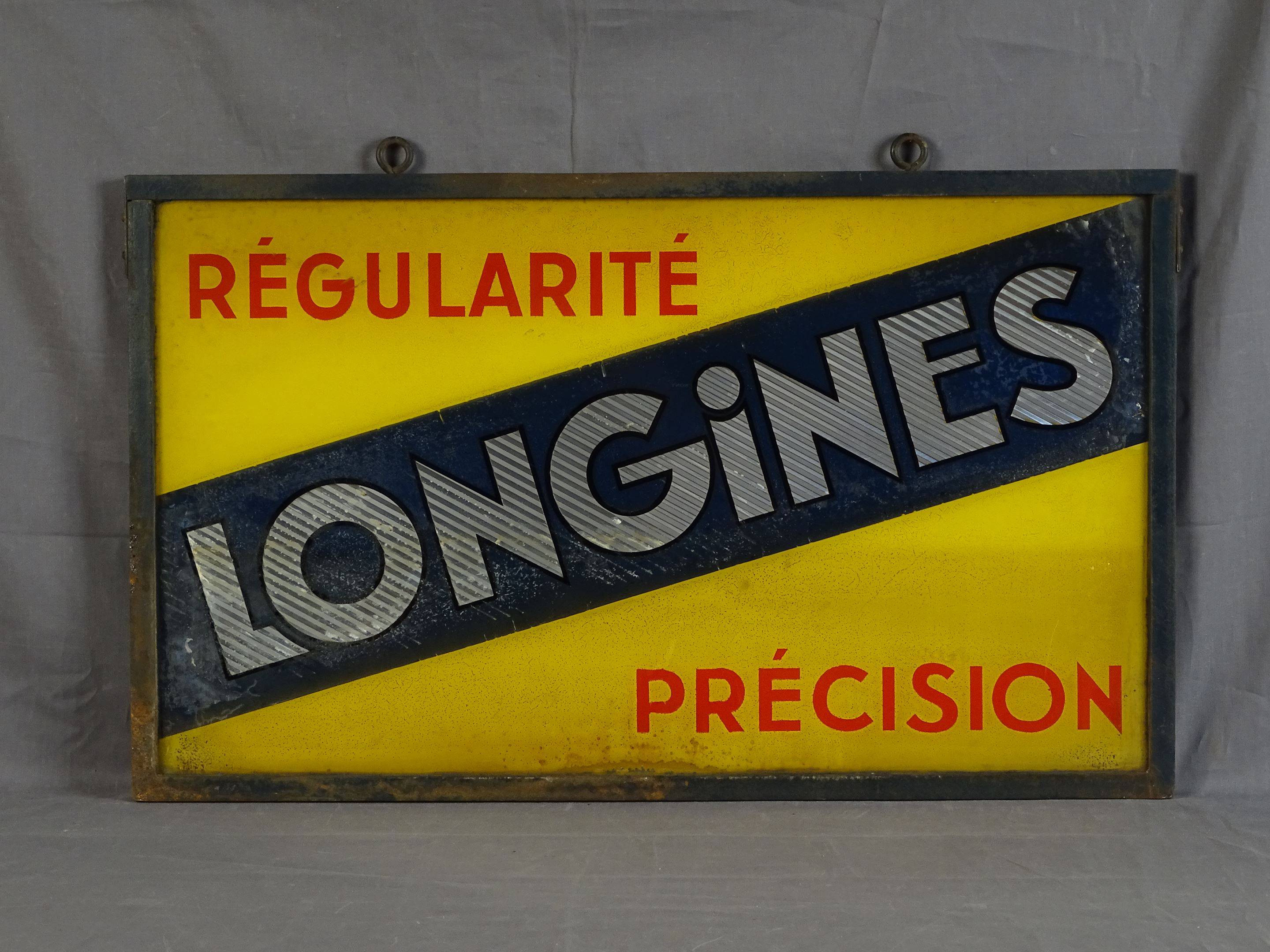 LONGINES R gularit Pr cision Enseigne double face suspendre