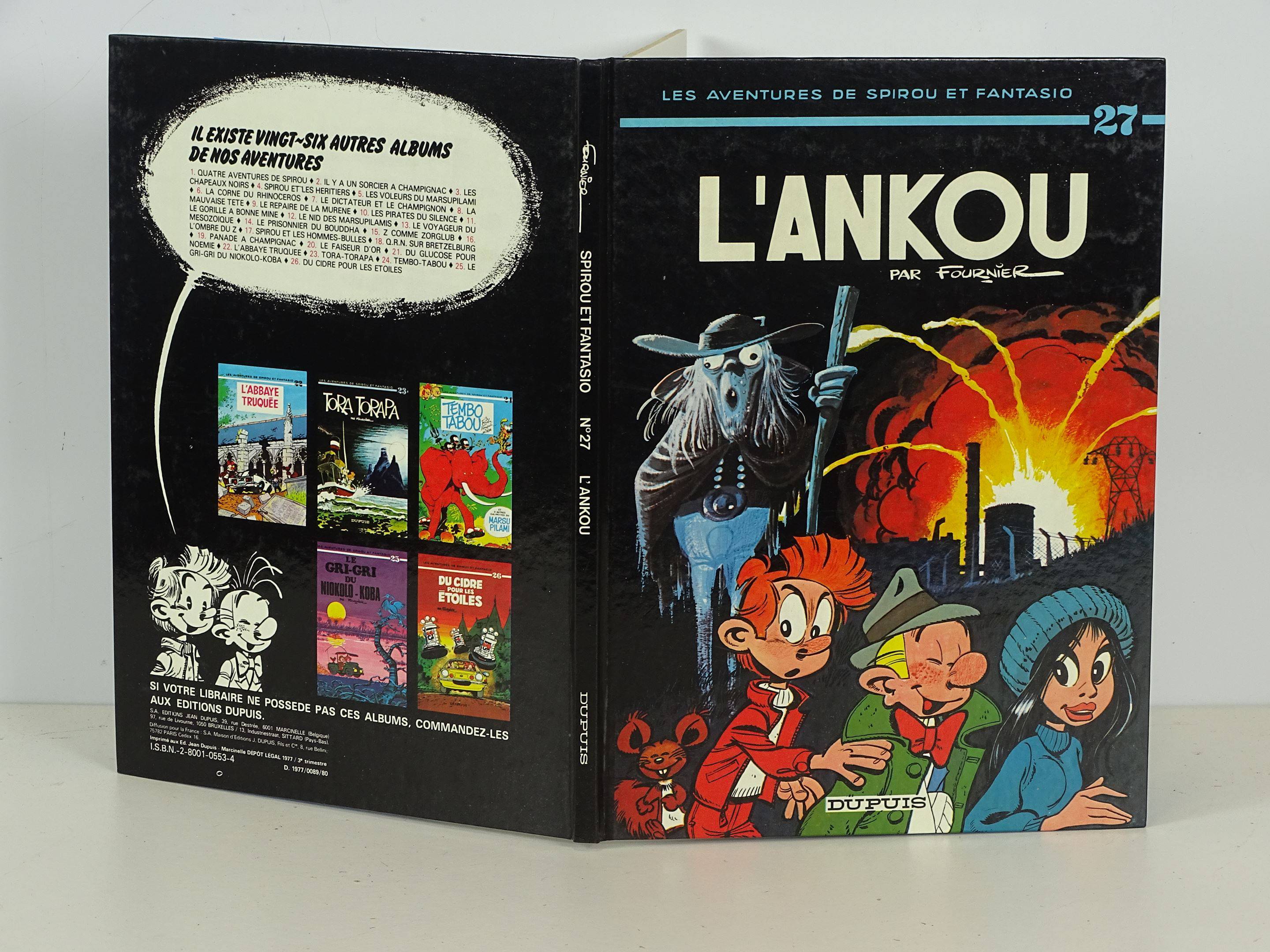 Fournier Spirou 27 Lankou En édition Originale De 1977 En Très Bel état Quelques Marques 2837