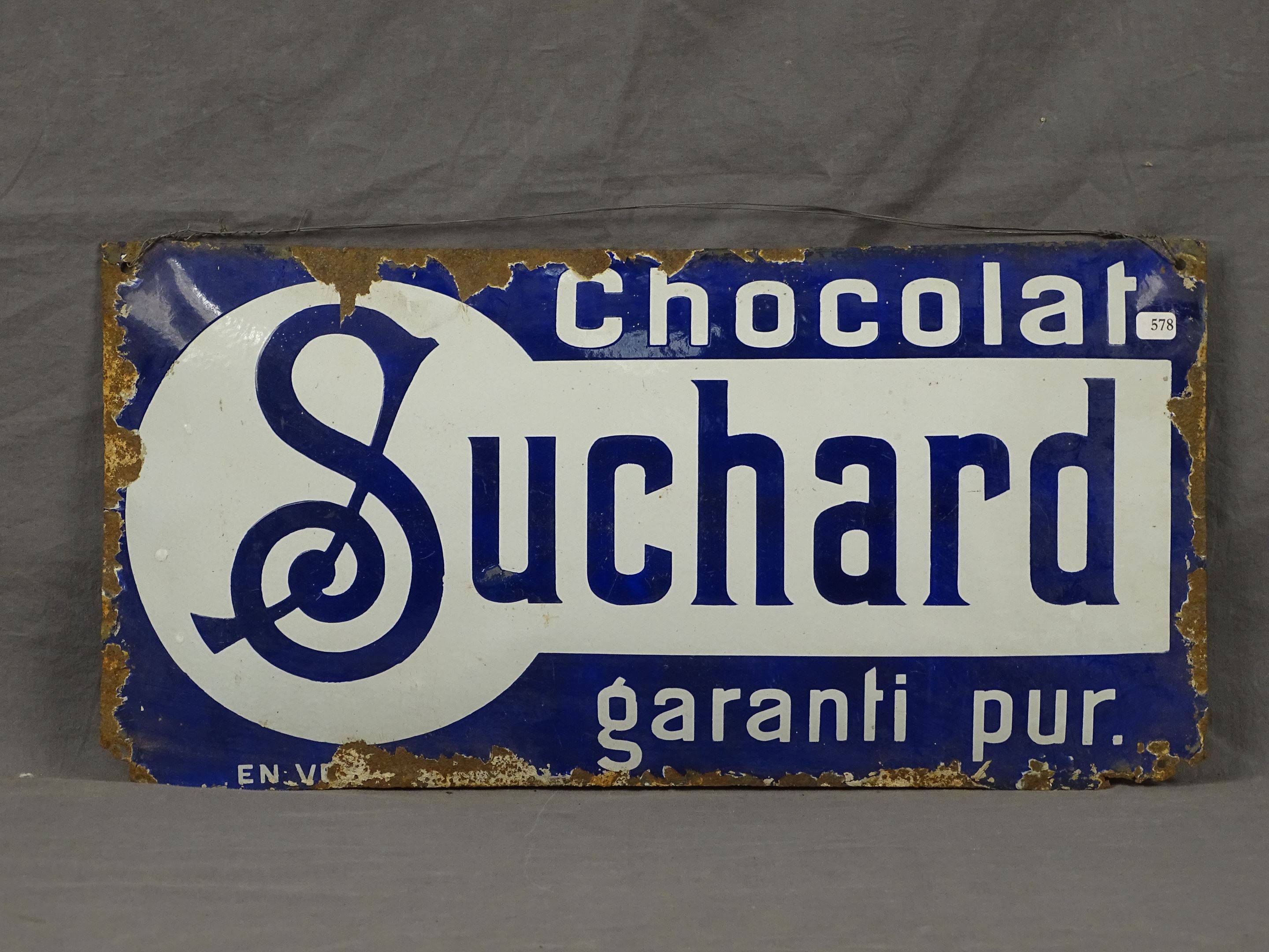 Chocolat Suchard Plaque émaillée 
