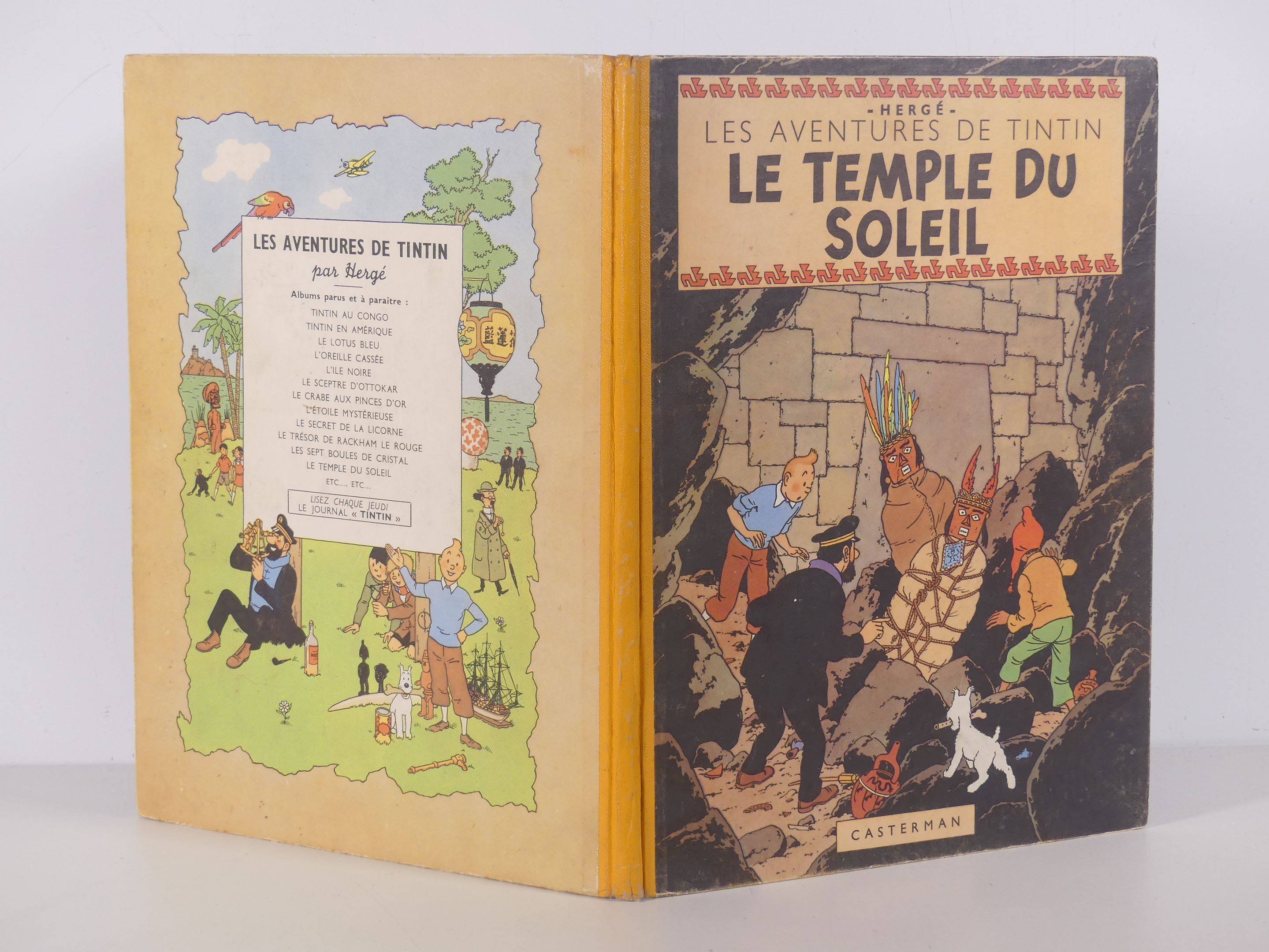 Herg Tintin Le Temple Du Soleil En Dition Originale De