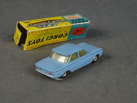 Corgi toys-Chevrolet Corvair, couleur bleue ciel, 