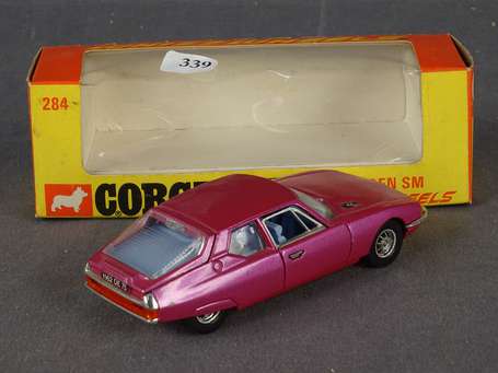 Corgi - Citroen SM, couleur rose, neuf en boite 