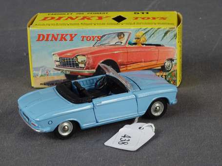 Dinky toys France - Peugeot 204 cabriolet , 