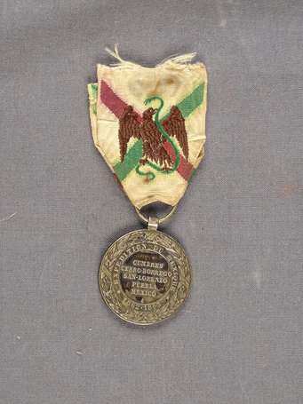 Mil - Médaille du Mexique, crée en 1863, médaille 