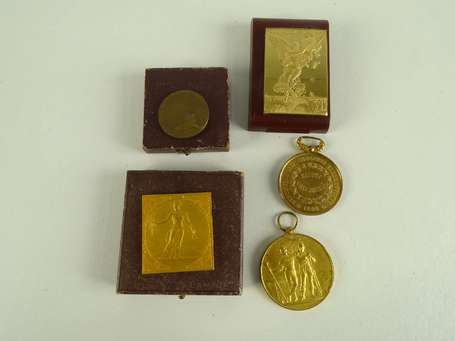 Médaille de table - Lot de 5 médailles - 