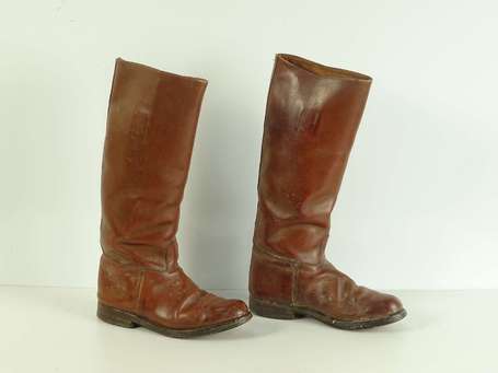 FR2GM - Paire de bottes officier de couleur rousse