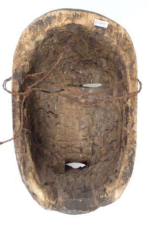 Très ancien masque en bois mi-dur 'Ndunga' bruni 