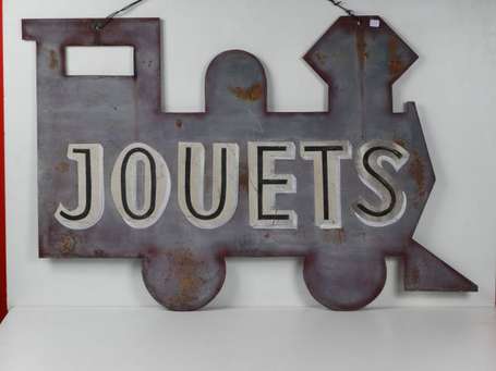 JOUETS : Enseigne figurant une Locomotive en 