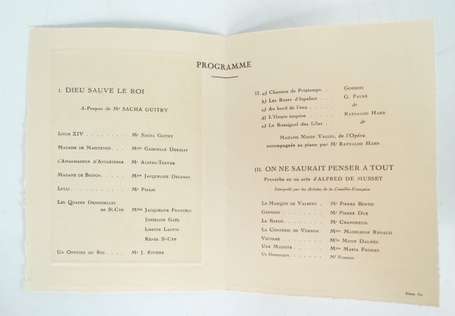 PROGRAMME PRESIDENTIEL: 19 Juillet 1938 Albert 