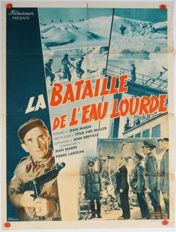 CINEMA : La Bataille de l'Eau Lourde : Affiche du 