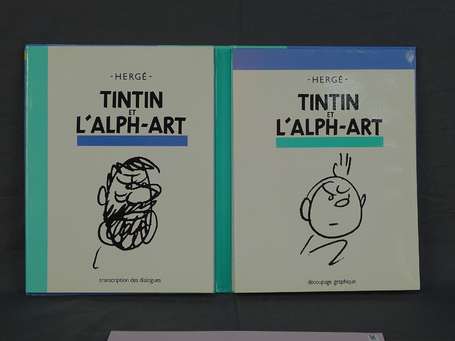 Tintin et l'Alph-art en édition originale de 1986 