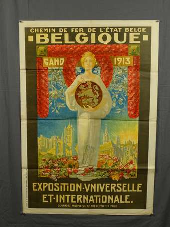 BELGIQUE 1913 EXPOSITION UNIVERSELLE ET 
