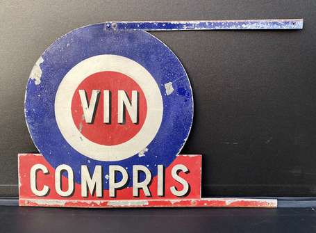 VIN COMPRIS : Enseigne de Restaurant des années 30