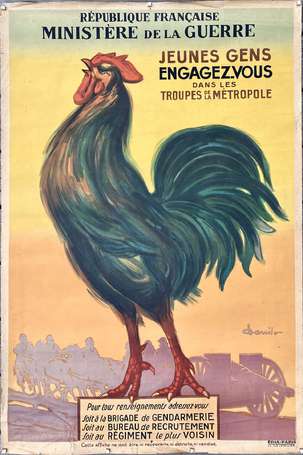 Engagez-vous -Troupes Gendarmerie. Affiche 