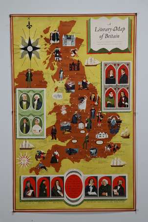 GRANDE-BRETAGNE « A Literary Map of  Britain » - 