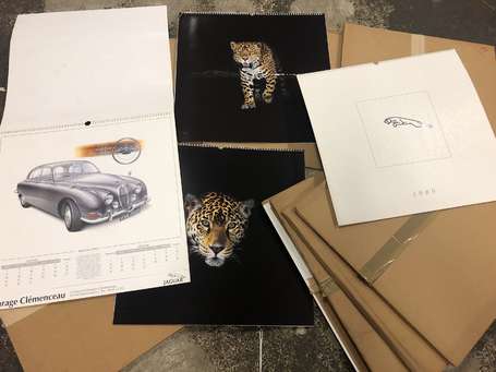 JAGUAR - ensemble de 10 calendriers illustrés 