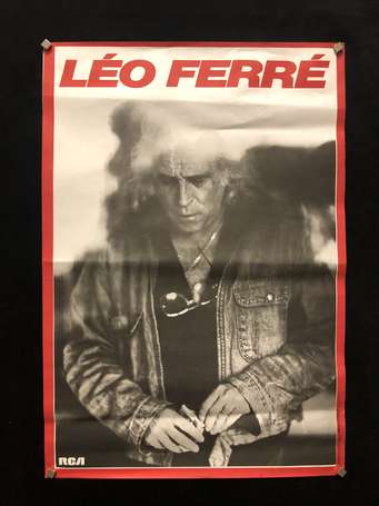 Léo FERRE - affiche RCA - format 58cm X 40cm