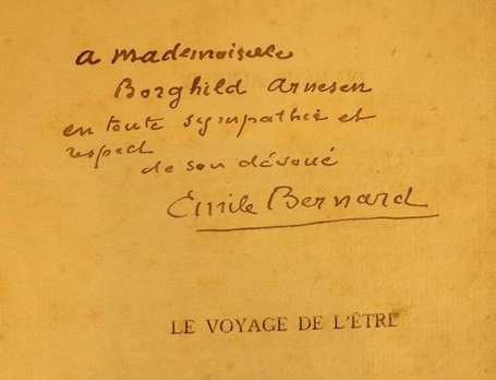 BERNARD Émile. Le Voyage de l'Être - Poèmes 