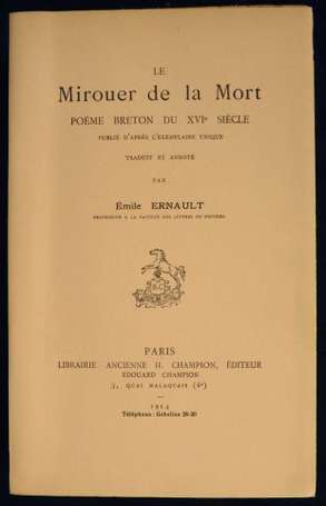 ERNAULT Émile Le Mirouer de la Mort. Poème breton 