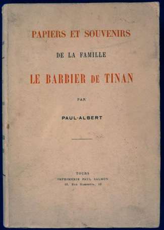 PAUL-ALBERT Nino Papiers et souvenirs de la 