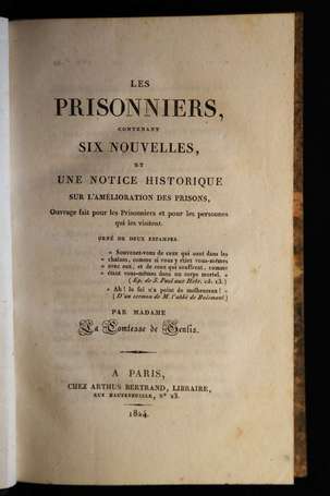 GENLIS (Mme la Comtesse de) - Les Prisonniers, 