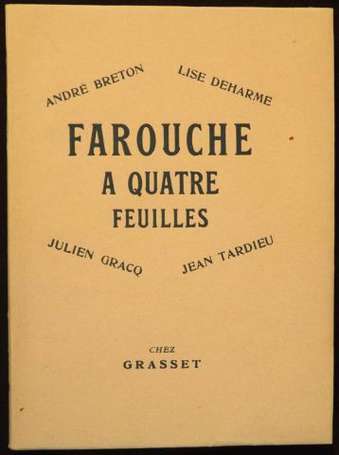 BRETON André, DEHARME Lise, GRACQ Julien, TARDIEU 