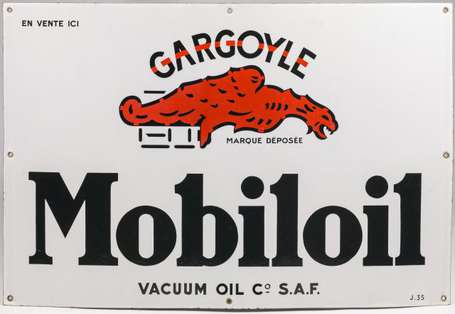 MOBILOIL Gargoyle /Vacuum Oil Co S.A.F : Plaque 