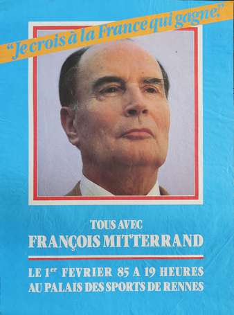 PS - Parti Socialiste - François Miterrand - 9 