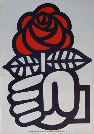 PS - Parti Socialiste - Logo La rose dans la main 