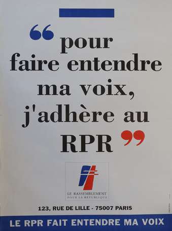 RPR - Valérie Giscard D'Estaing -7 Affiches de 