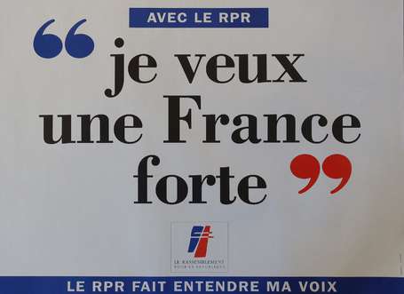 RPR - Rassemblement pour la République. Lot de 19 