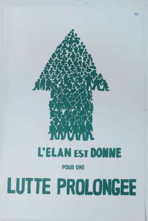 MAI 68 : Lot de 4 affiches (32x48 cm) : L'élan est