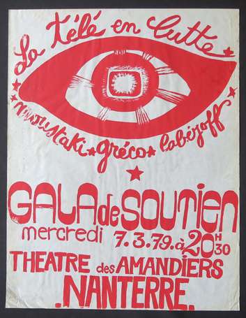 Affiche - ORTF - 1979 - Lutte pour le maintien de 