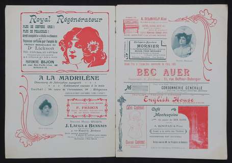 ALFONS MUCHA (1860-1933) - Programme de théâtre LA