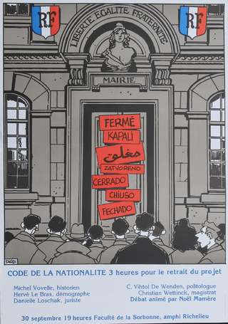 ELECTION - 2 affiches illustrées par TARDI pour la