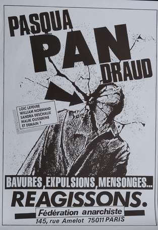 Fédération Anarchiste - 5 affiches - Bavures, 