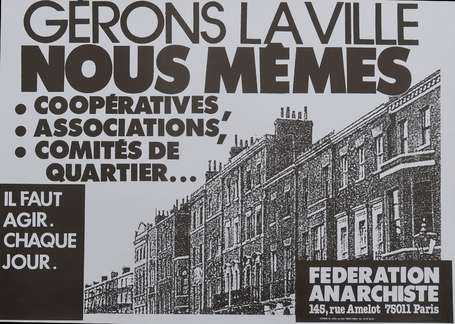 Fédération Anarchiste - 5 affiches - Bavures, 