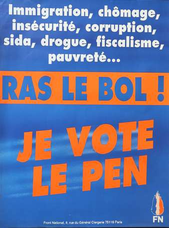 FN - Front National - 20 affiches de campagne 