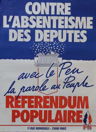 FN - Front National - 20 affiches de campagne 