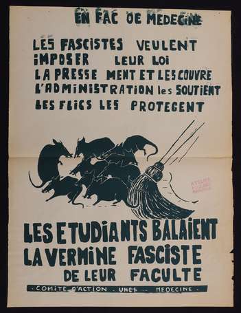 MAI 68 - Les étudiants balaient la vermine 