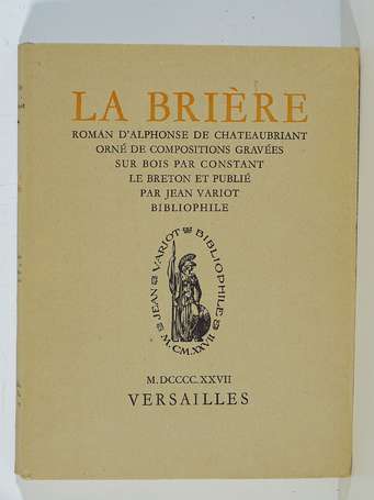 CHÂTEAUBRIANT (Alphonse de) - La Brière - 