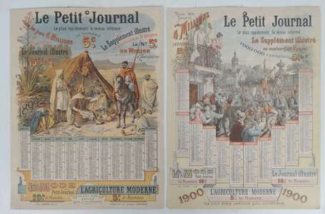 LE PETIT JOURNAL : 2 Calendriers lithographiés 