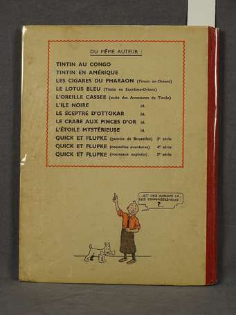 Hergé : Tintin ; Le Crabe aux pinces d'or en 