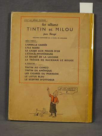 Hergé : Tintin ; Le Trésor de Rackham le Rouge en 