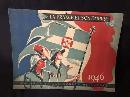 Scoutisme - Calendrier des Scouts de France 1946 ,