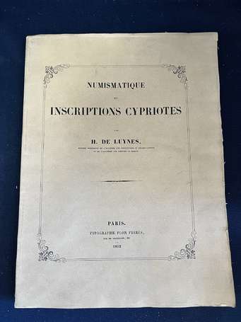 Monnaie - Numismatique et inscriptions cypriotes 