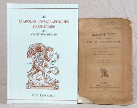 (Typographie). BERNARD (Auguste). Geofroy Tory, 