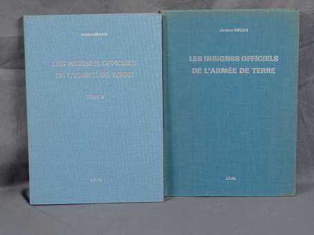 2 livres - les insignes officiels de l'armée de 