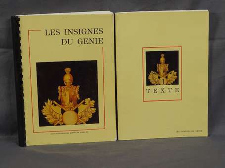 1 livre - les insignes du génie, avec sa plaquette